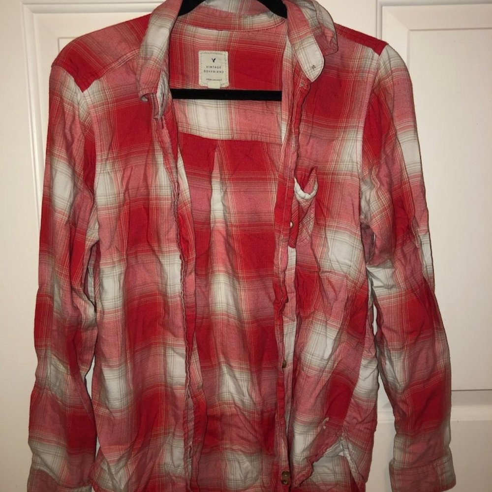 Hollister red flannel